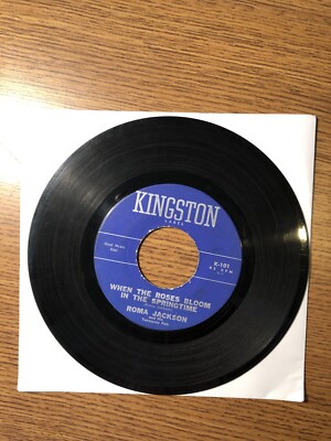 ROMA JACKSON & TENNESSEE PALS 45 When Roses Bloom TEXAS HILLBILLY BOP  Hear !!!
