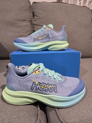 Size 6MD Youth - Hoka One Mach 6 Blue Green 1147553 DDW