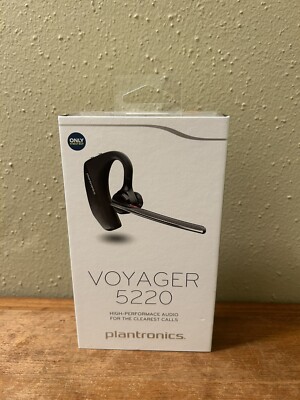 Plantronics Voyager 5220 Premium HD Bluetooth Headset WindSmart Technology - NEW