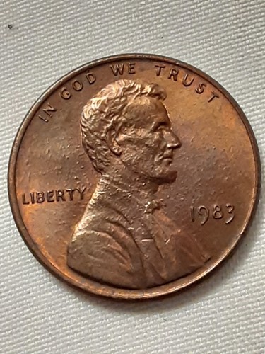 1983 Lincoln Cent / BU RED / 
