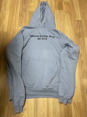 XS Vetements unicorn hoodie OG Sky blue