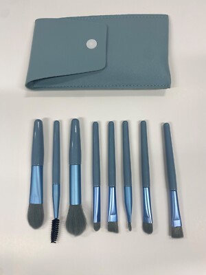 Mini travel makeup brush set ***US SHIPPING*** color bag included.