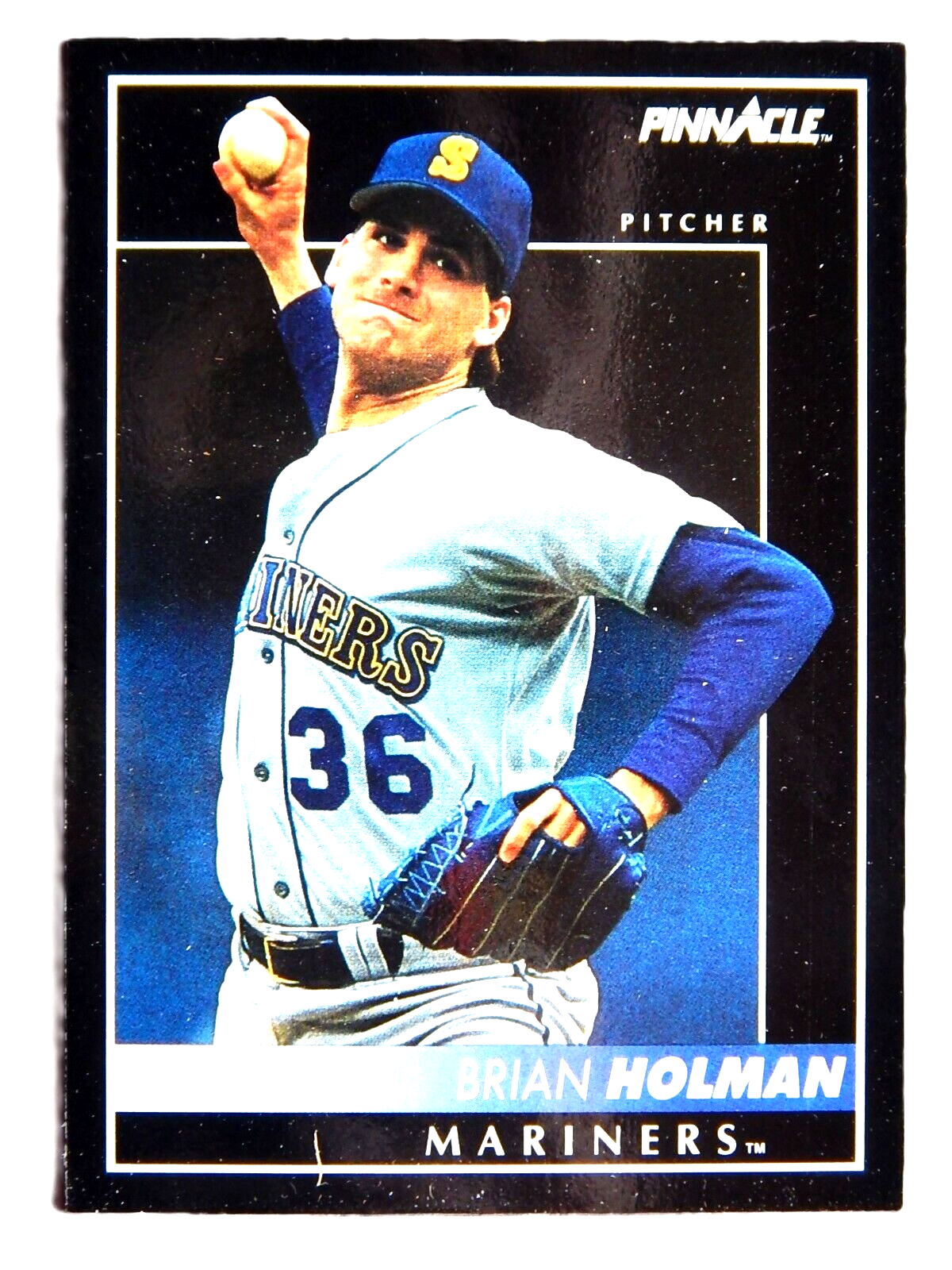 Brian Holman #520 Pinnacle 1992 Baseball Card (Seattle Mariners