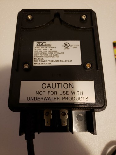 Malibu TDC Power 3000-0150-30 150W Transformer Low Volt.Photo Eye Sensor & Timer