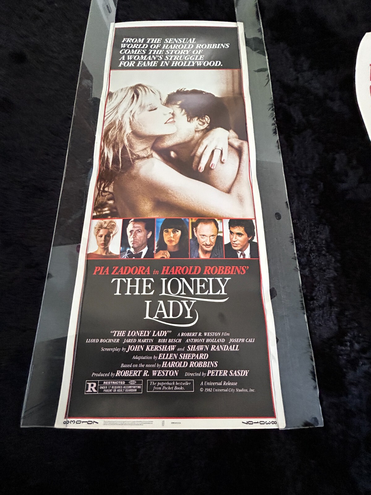 THE LONELY LADY ROLLED 1983 Insert Movie Poster PIA ZADORA * RAY LIOTTA