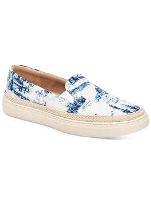 

Женские кроссовки CHARTER CLUB Blue Toile Ashlee Platform Slip On Athletic Sneakers, Синий, 10009072900