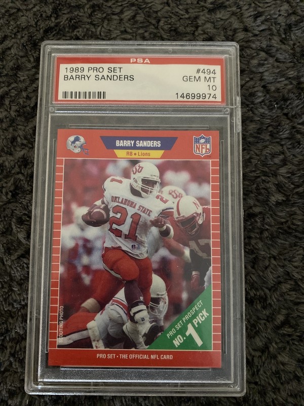 Barry Sanders Score Rookie Card Psa 10 / Lot Detail Barry Sanders Signed 1989 Score Rookie Card