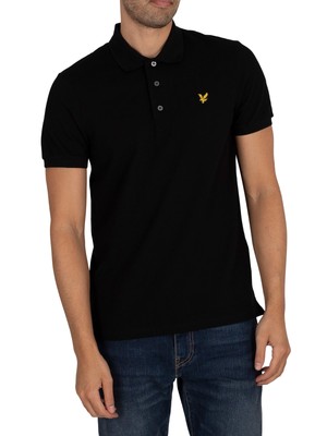 

Мужская однотонная рубашка поло Lyle - Scott из органического хлопка, черная, Черный, SP400VOG-Z865
