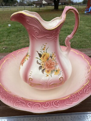 Continental Majolica Pomegranate figurative jug 6 inch/'s tall.