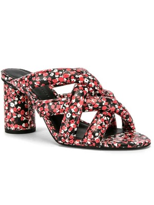 REBECCA MINKOFF/ женские красные босоножки-слипоны Amandine с круглым носком на каблуке 7,5 М