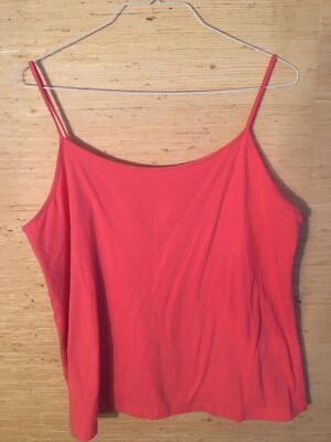 Women's Faded Glory Peach Spaghetti Strap Cami/Tank Top 3X