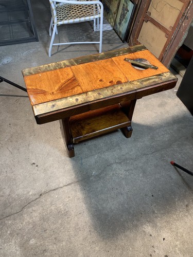 Restoration Hardware Rustic Side Table