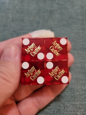 Vintage Argosy Casino Soux City IA Dice 4x
