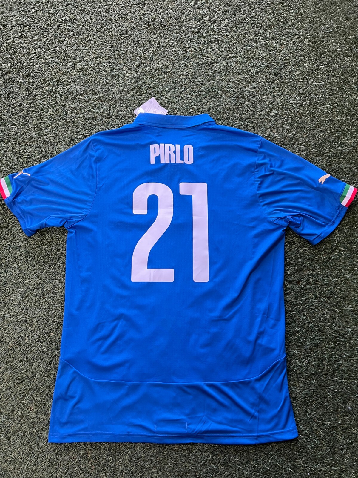 PUMA Italy Home Jersey 2014 #21 Pirlo - Blue | eBay