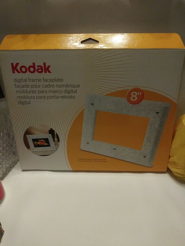 Kodak Digital Frame Faceplate Frame 8” New With Box Frosted Floral