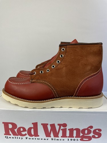 Red Wing Boots 8819 Men's 9.5 D With Box Mixed Leather Oro