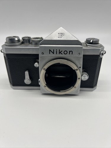ニコン Nikon F Eye Level Silver 35mm SLR Nikon F Eye Level Silver Early Model 35mm SLR Film Camera
