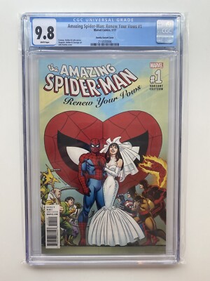 Amazing Spider-Man Renew Your Vows # 1 CGC 9.8 Romita Variant Wedding 1:1000