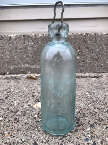 ROCK ISLAND, Illinois 1890’s Tri City Bottling Works Hutchinson Rare Soda Bottle