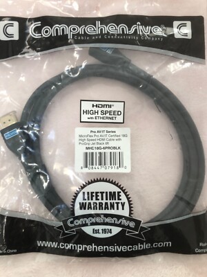 Comprehensive, MHD18G-6PROBLK, Microflex Pro AV/IT Certif 18G HDMI, 6ft...LSS-23