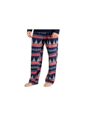 

CLUBROOM Intimates Темно-синие флисовые штаны для сна, Navy