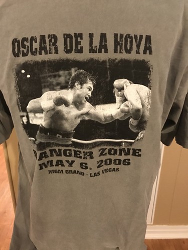 De la Hoya vs Mayorga DANGER ZONE T-Shirt MGM GRAND May 6, 2006 RARE Estate find
