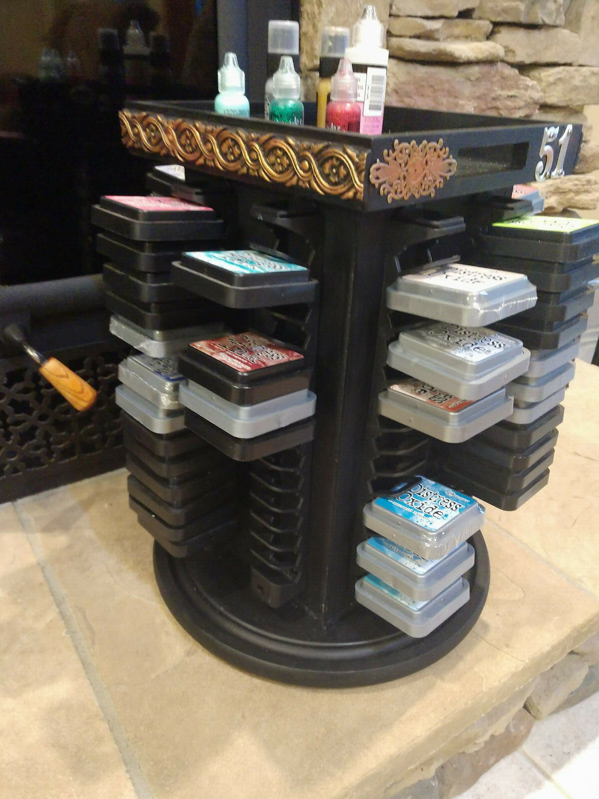 Holds 120 ink pads, Spinning Ink Pad Storage for T. Holtz Distress and Oxide INK