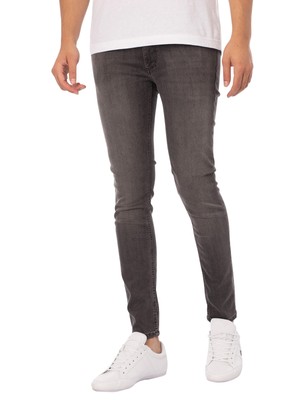 Мужские джинсы скинни Jack & Jones Liam Even 259, черные