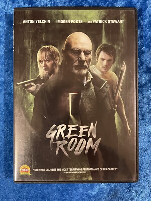 Green Room (DVD,2016) Patrick Stewart, Anton Yelchin, Great Shape! Horror