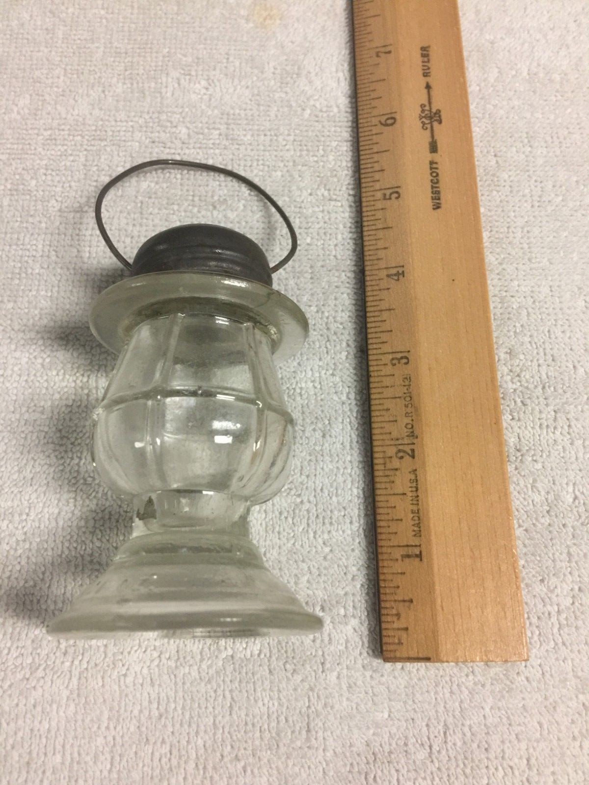 Miniature 1 oz Glass Candy Jar - Lantern