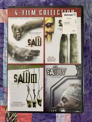4-Film Collection SAW, SAW II, SAW III, SAW IV DVD