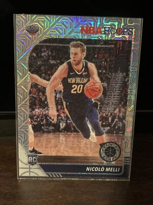 2019-20 NBA Hoops Premium Stock Nicolo Melli Silver Mojo Prizm SSP! #242