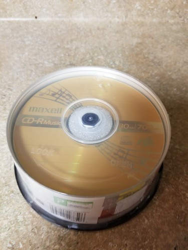 Maxell MaxData CD-R Music 30 Pk Sealed 80 min 700 mb
