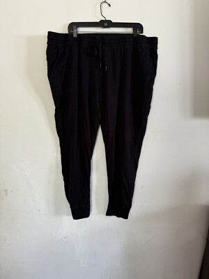 Amazon Essentials Womens Black XXL Pull On Drawstring Sweatpants, XXL