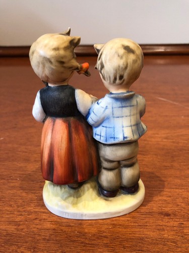 Hummel Goebel Birthday Serenade TMK3 Boy & Girl Playing Horn & Accordion