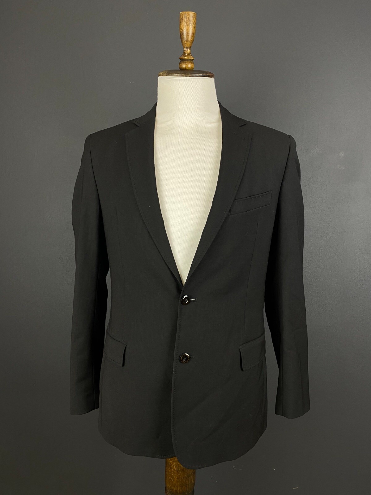 Versace Jeans Couture Black Wool 2 Button Sport Coat Size M