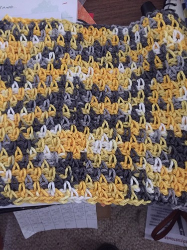 crochet dishcloths cotton Multi Colored