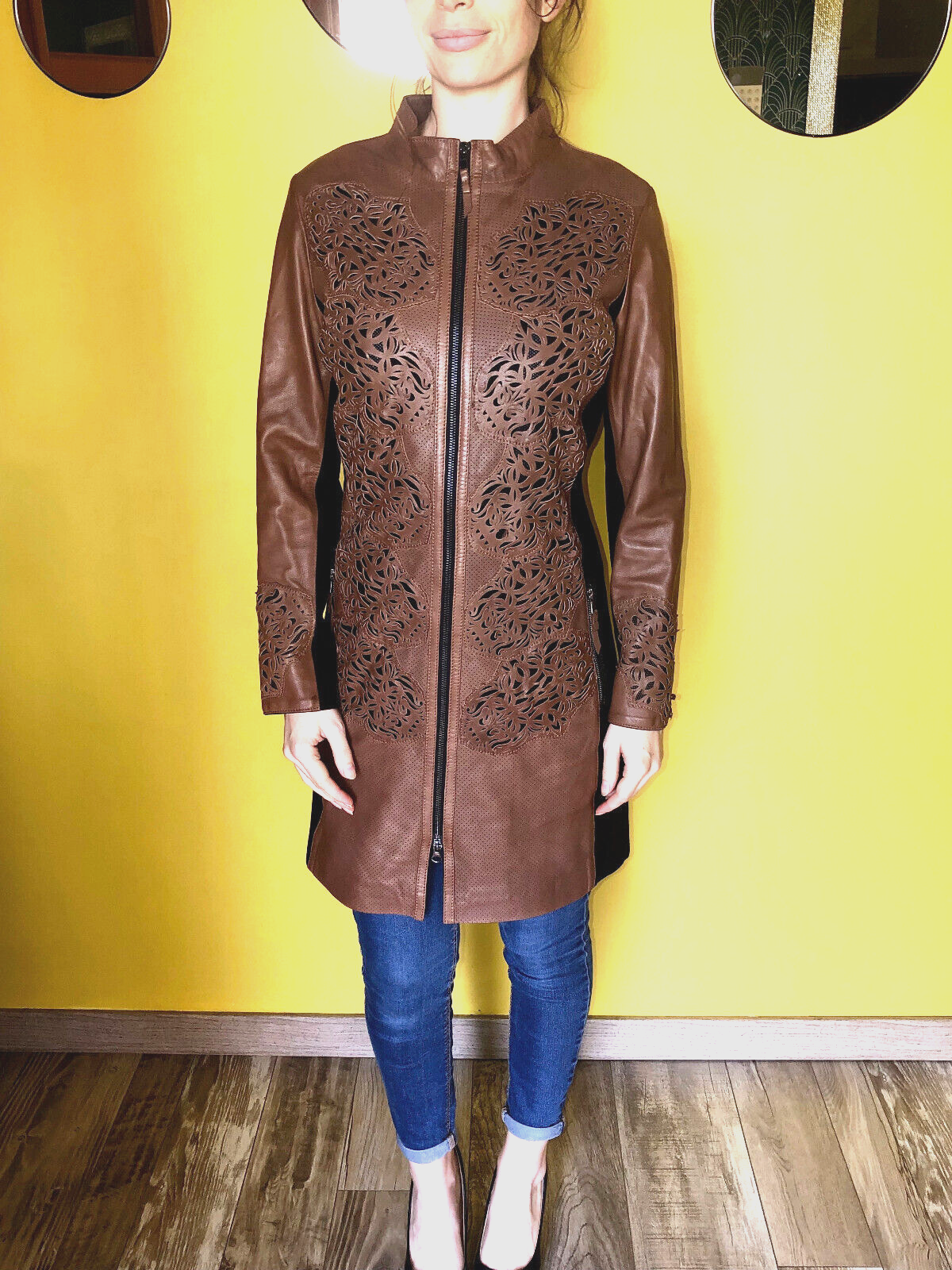 Shearling Coat Lambskin PEAU D'ANE Size 40 FR 12 UK 8 US | eBay