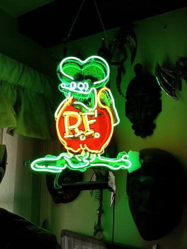 Rat Fink Rat Rod RF Neon Sign Light Lamp 20 Rat Fink Rat Rod RF Neon Sign Light Lamp 20