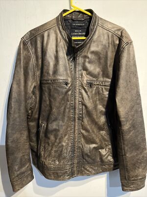 Bonneville leather top jacket lucky brand