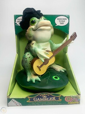 DAN-DEE ''THE GAMBLER'' MUSICAL ANIMATED FROG ''KNOW WHEN TO HOLD THEM''