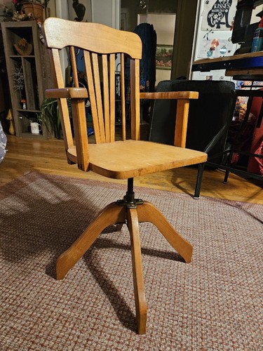 1920s vintage フリーメイソン chair 椅子 antique 1910-20's Milwaukee Chair社製 アンティーク ウッド デスク