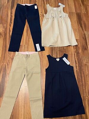 NWT 4 Piece School Uniform Lot - Size 7 - 2 Jumpers & 2 Pants
