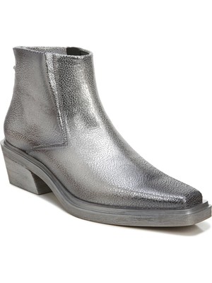 Женские серебристые ботильоны FRANCO SARTO Comfort Forta с острым носком на блочном каблуке 7,5 М