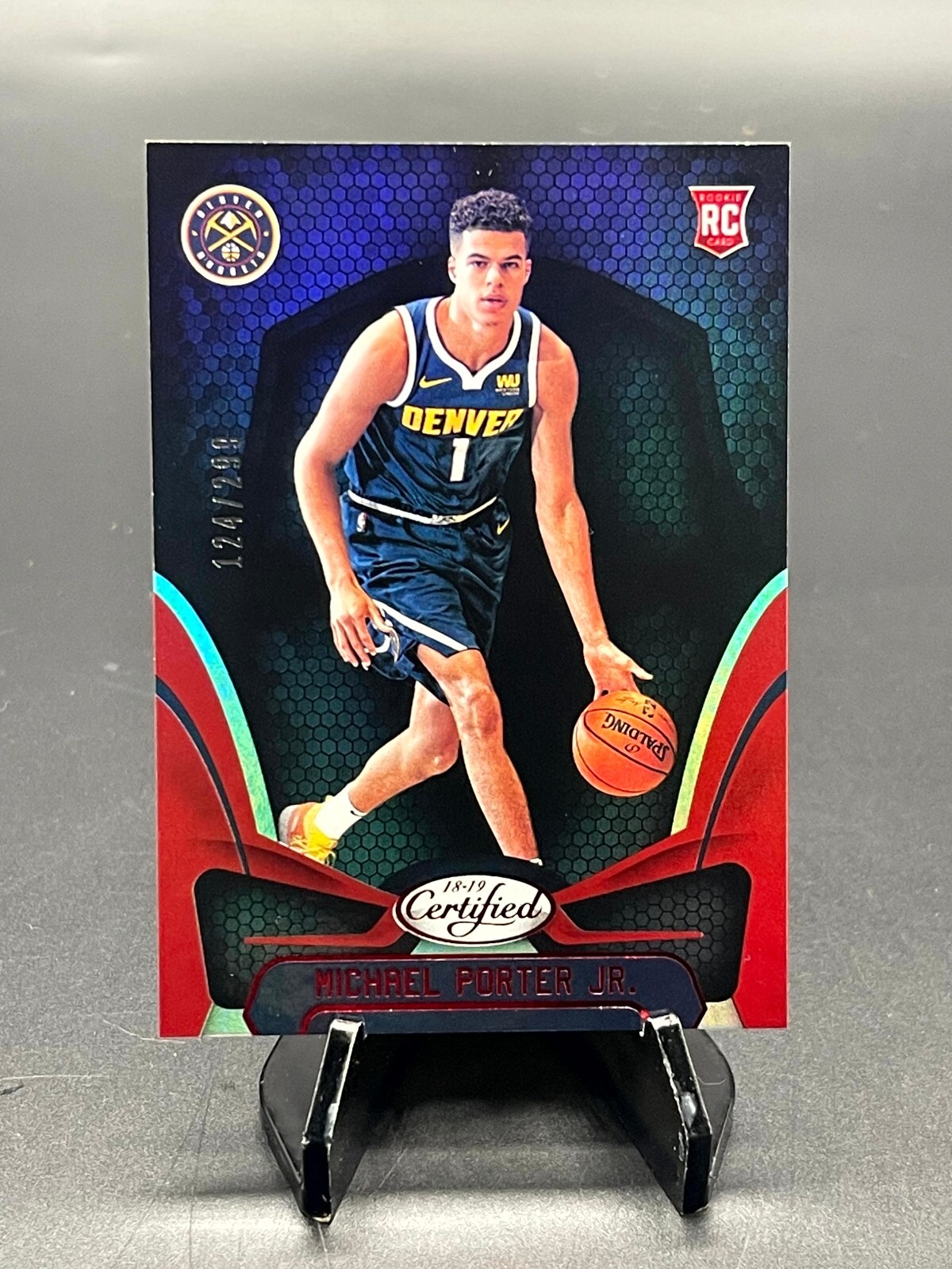 2018-19 Certified Michael Porter Jr. Rookie Mirror RED #164