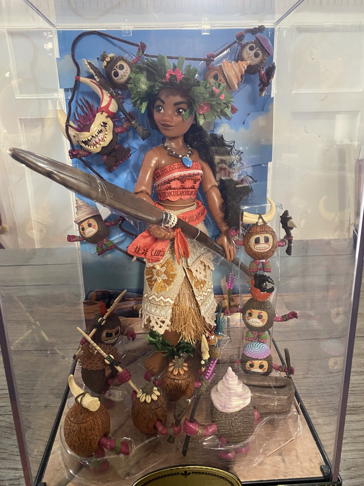 Disney Store Exclusive Folktale Collection MOANA HeiHei & Kakamora Doll Set NEW