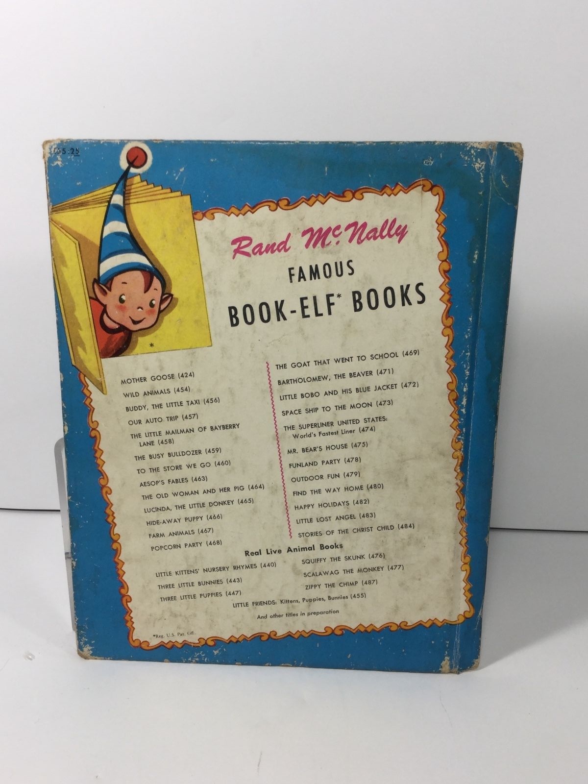 LITTLE FRIENDS,  Rand McNally Elf Book, with Animal Photos, 1950,s