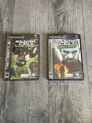 Splinter Cell PS2 Lot Black Label CIB Double Agent Sealed Chaos Theory