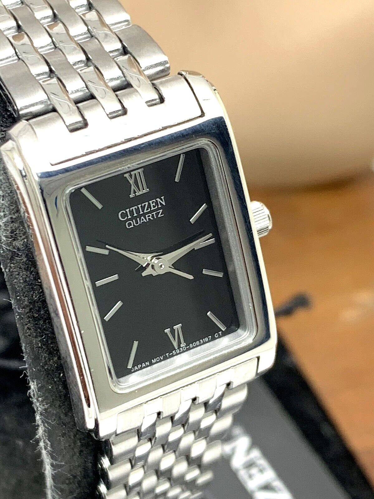 Citizen Women's Watch EJ5850-57E Quartz Black Dial Silver