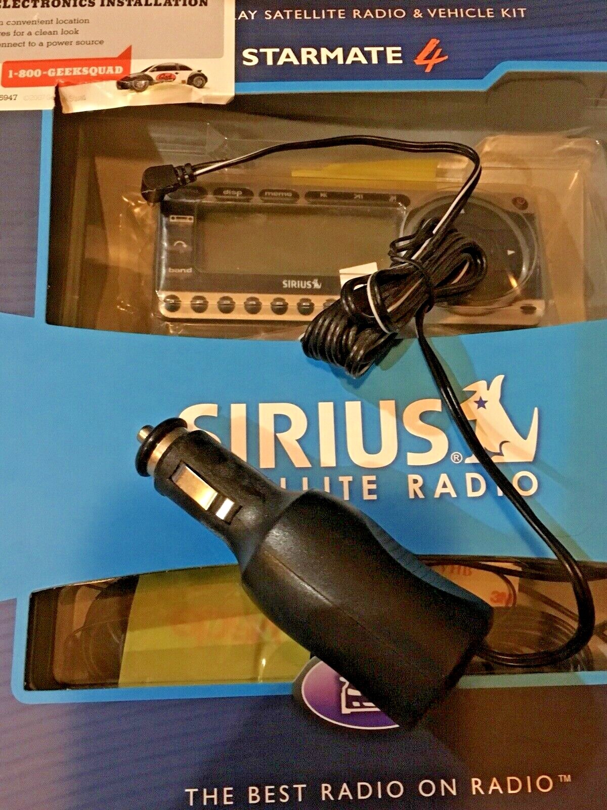 SiriusXM Starmate 4 ST4-TK1 Sirius Satellite Radio w/Vehicle Kit Open Box
